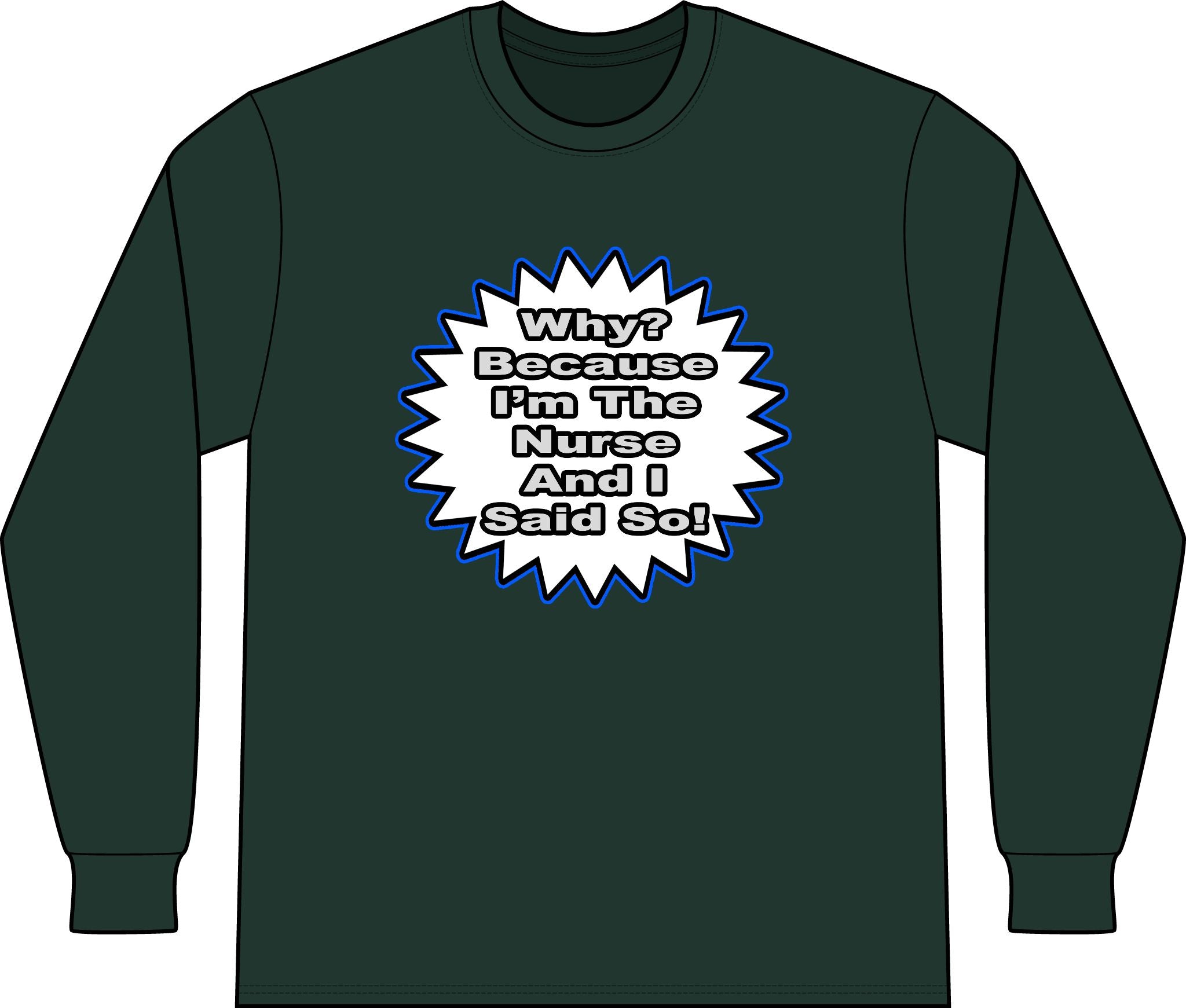 Nurse...Because I Said So - Unisex Long Sleeve T-Shirt