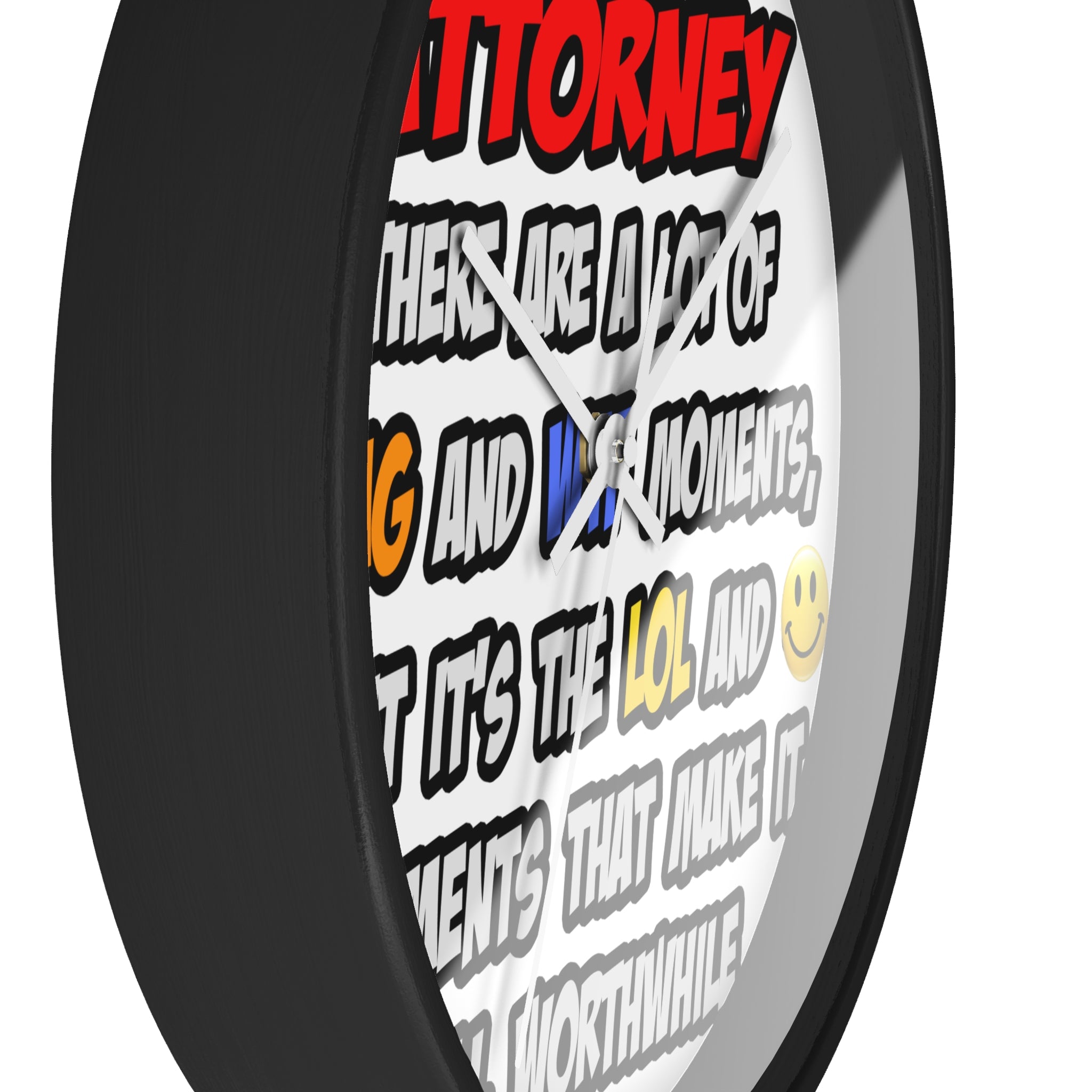 Attorney .. OMG WTF LOL - Wall Clock