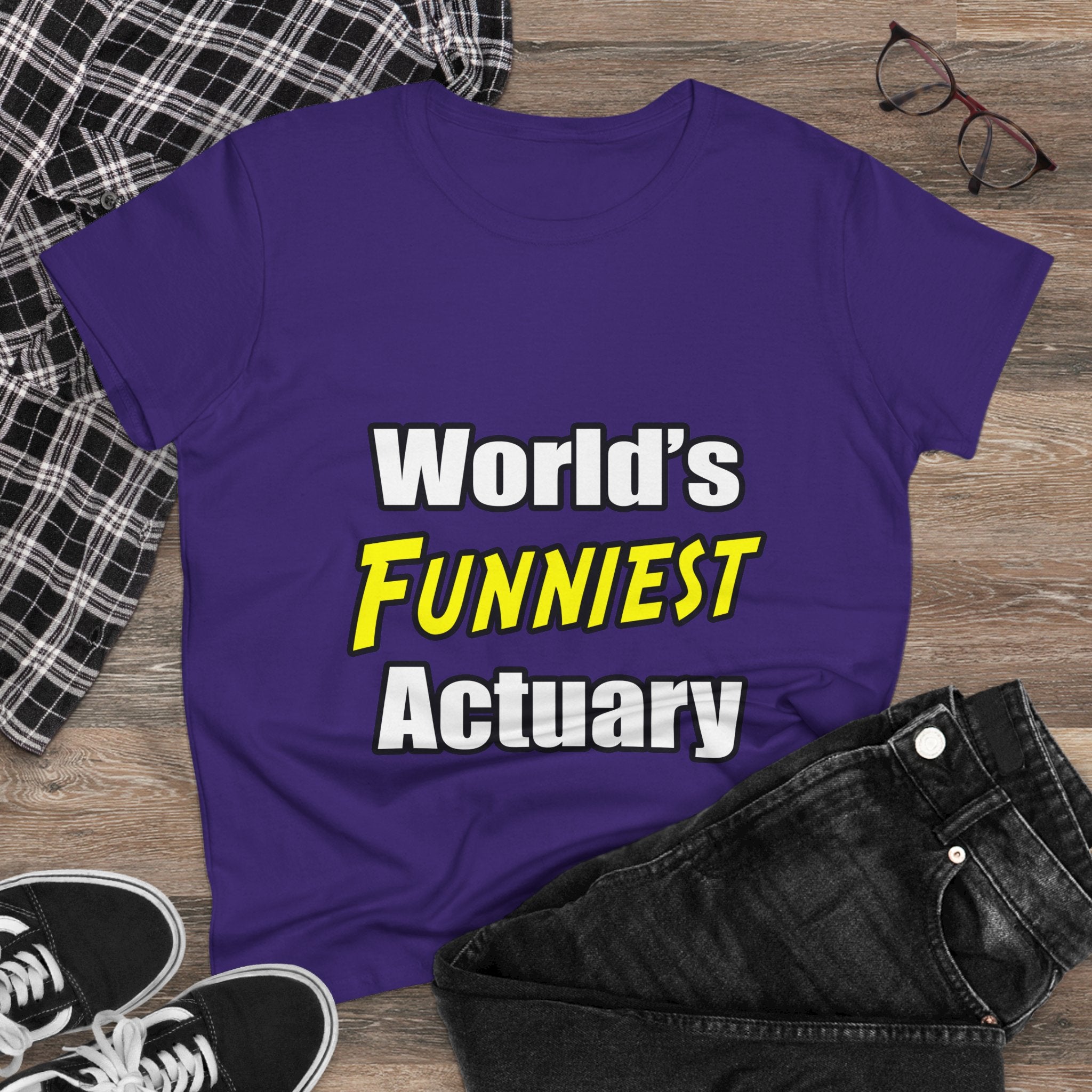 World's Funniest Actuary - Women's Midweight Cotton Tee
