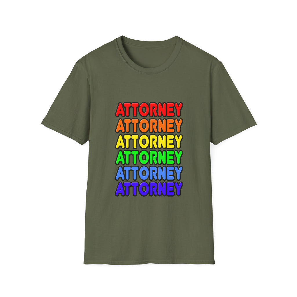 Rainbow Attorney - Unisex Softstyle T-Shirt