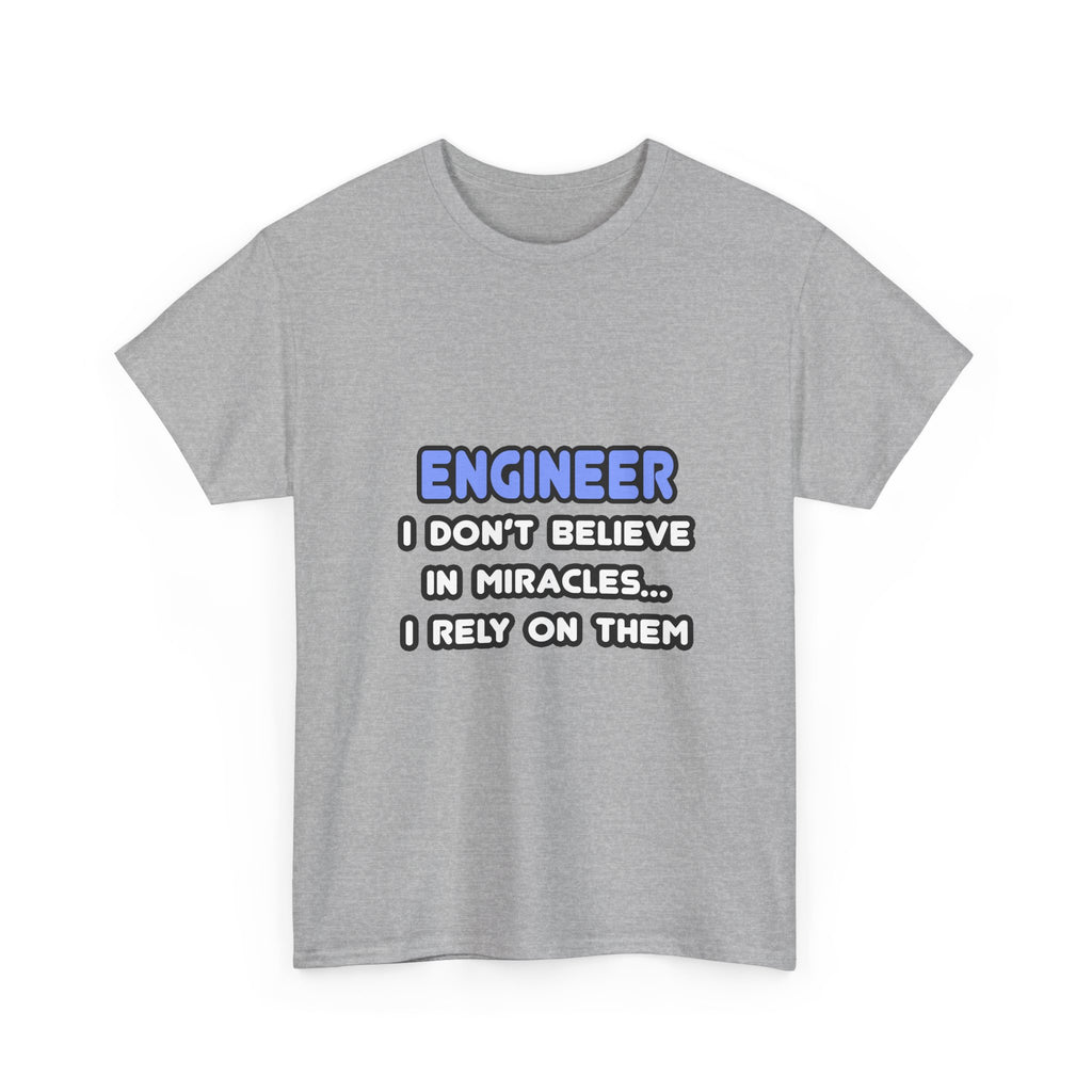 Miracles and Engineers - Unisex Heavy Cotton Tee