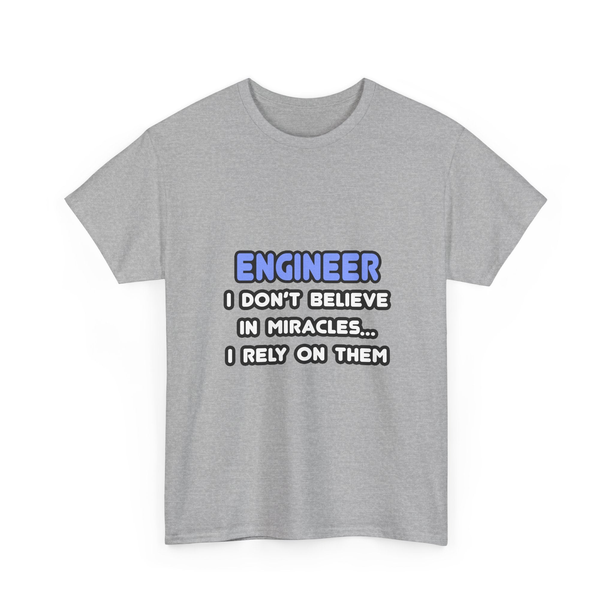 Miracles and Engineers - Unisex Heavy Cotton Tee