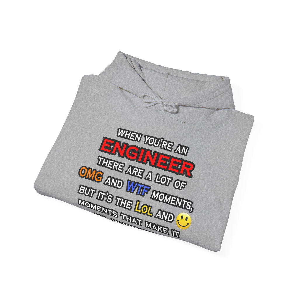 Engineer ... OMG WTF LOL - Unisex Heavy Blend™ Hooded Sweatshirt