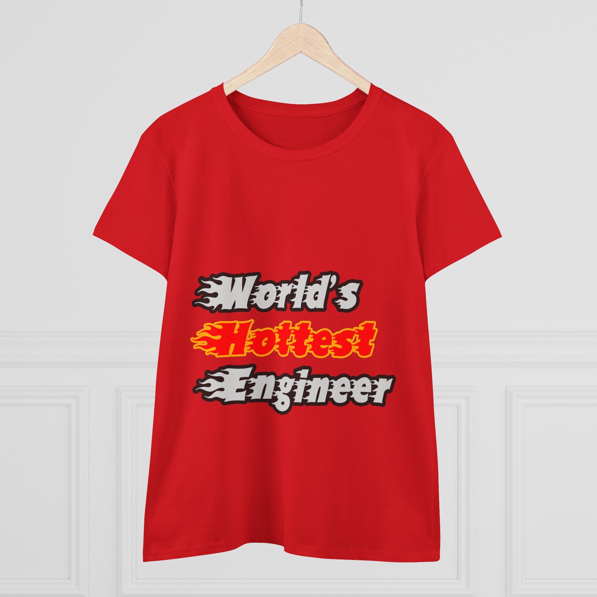 World's Hottest Engineer - Women's Midweight Cotton Tee