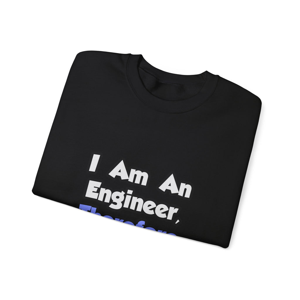 I Am An Engineer, Therefore I Drink - Unisex Heavy Blend™ Crewneck Sweatshirt