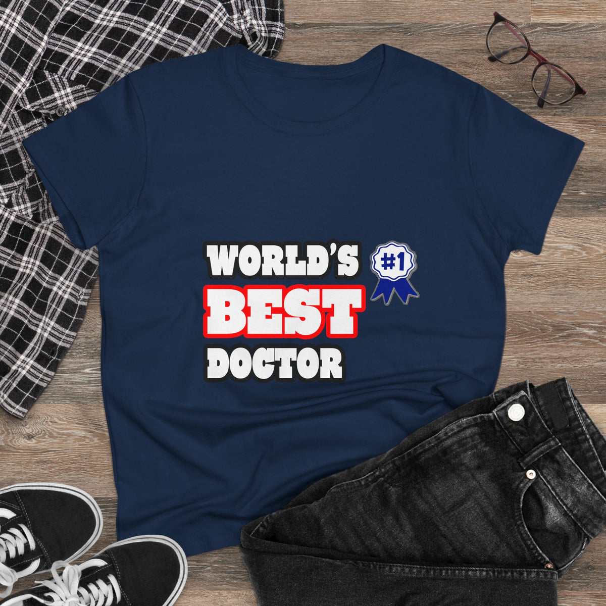 World's Best Doctor - Women's Midweight Cotton Tee