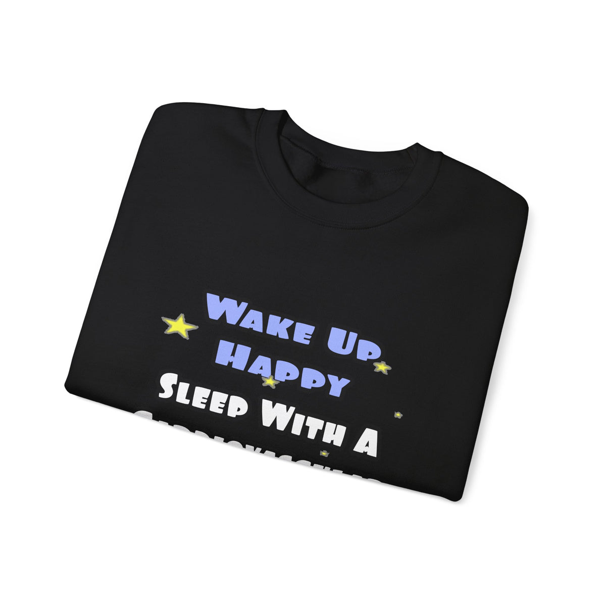 Wake Up Happy .. Sleep With Cardiovascular Tech - Unisex Heavy Blend™ Crewneck Sweatshirt