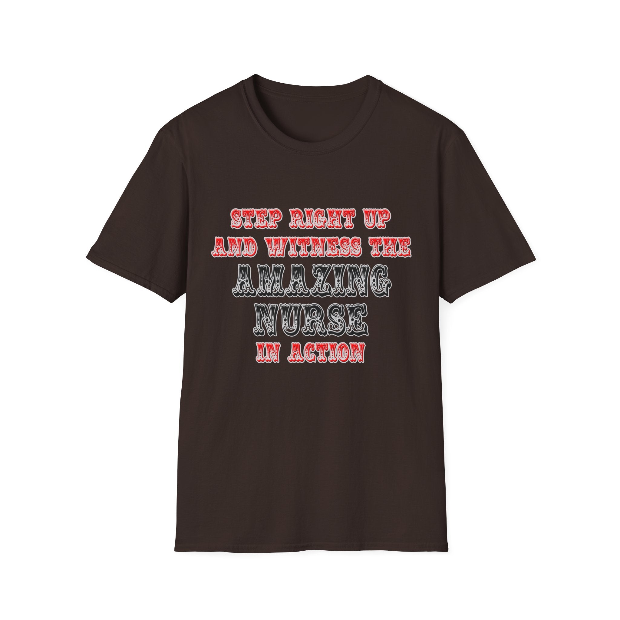 Amazing Nurse In Action - Unisex Softstyle T-Shirt
