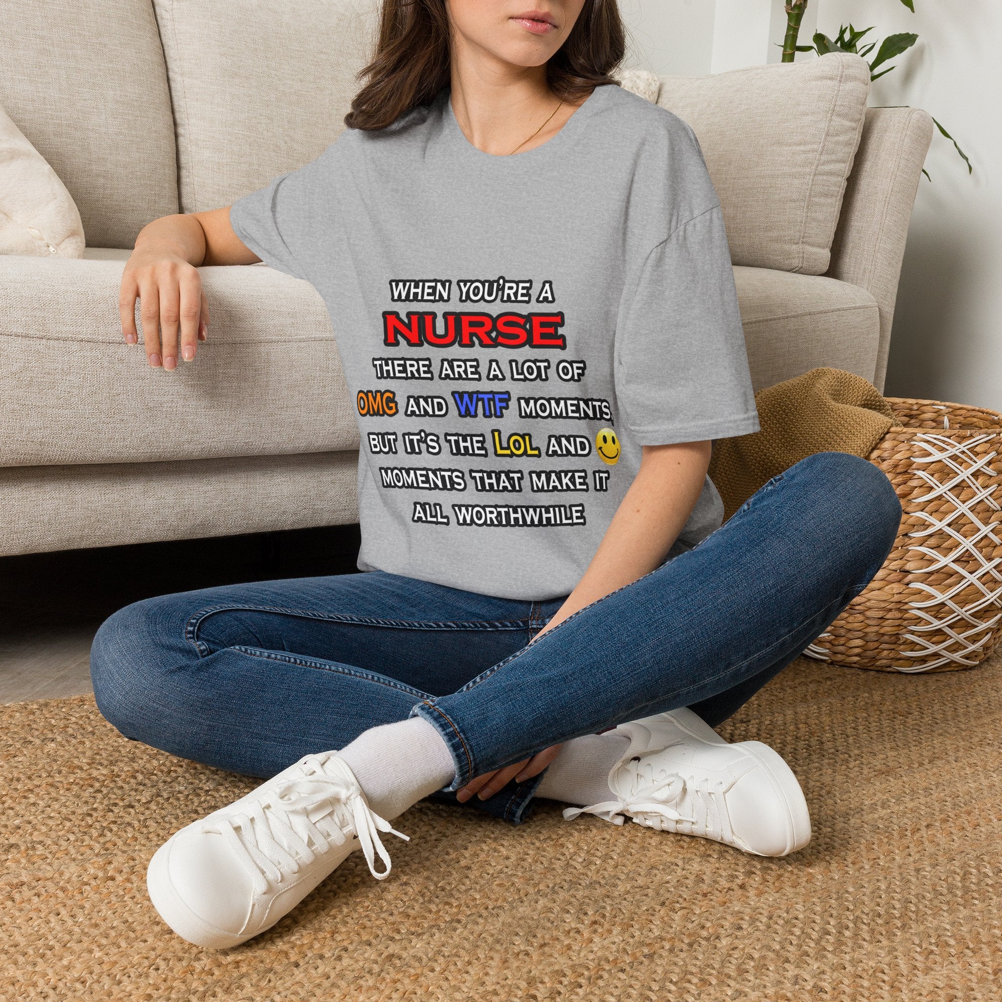 Nurse ... OMG WTF LOL - Unisex Softstyle T-Shirt
