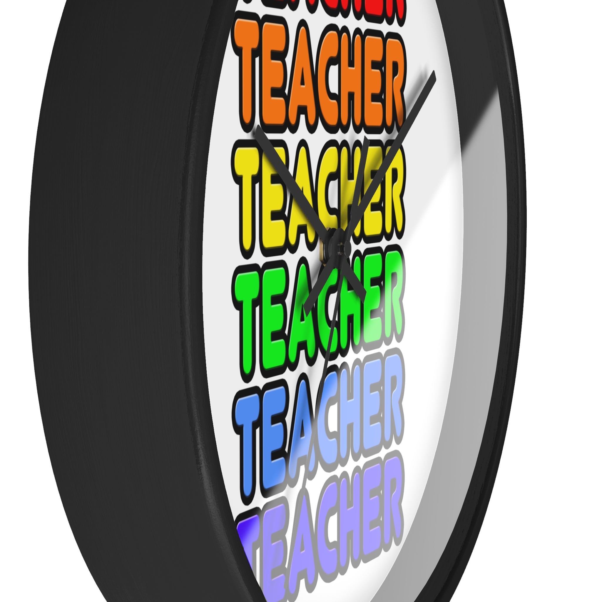 Rainbow Teacher - Wall Clock