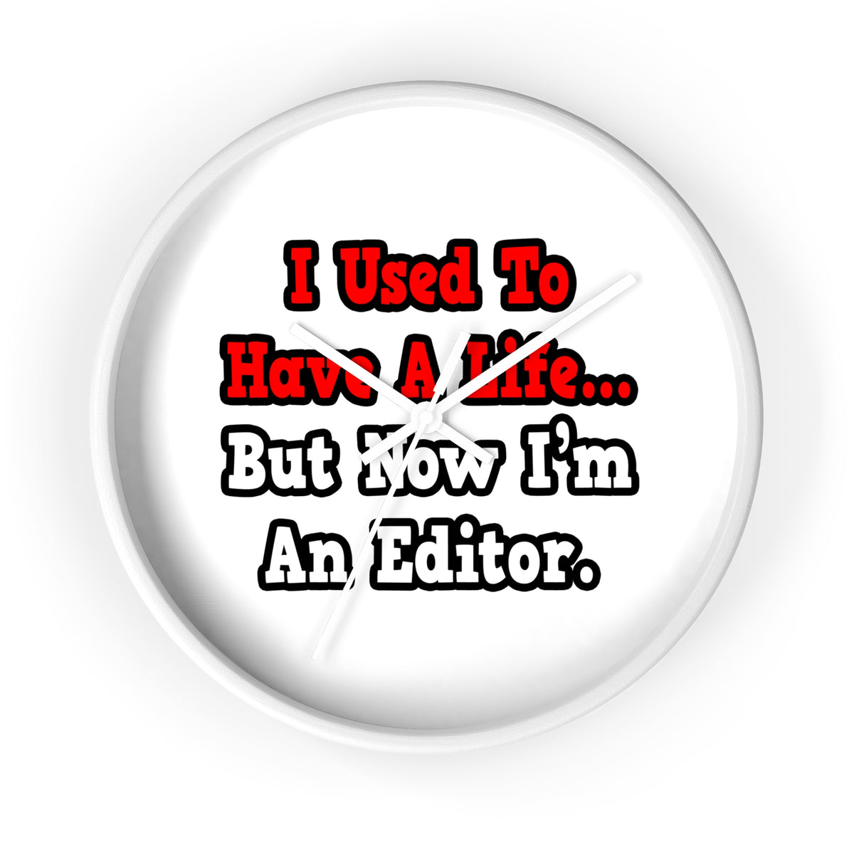 I Used to Have a Life...Editor - Wall Clock