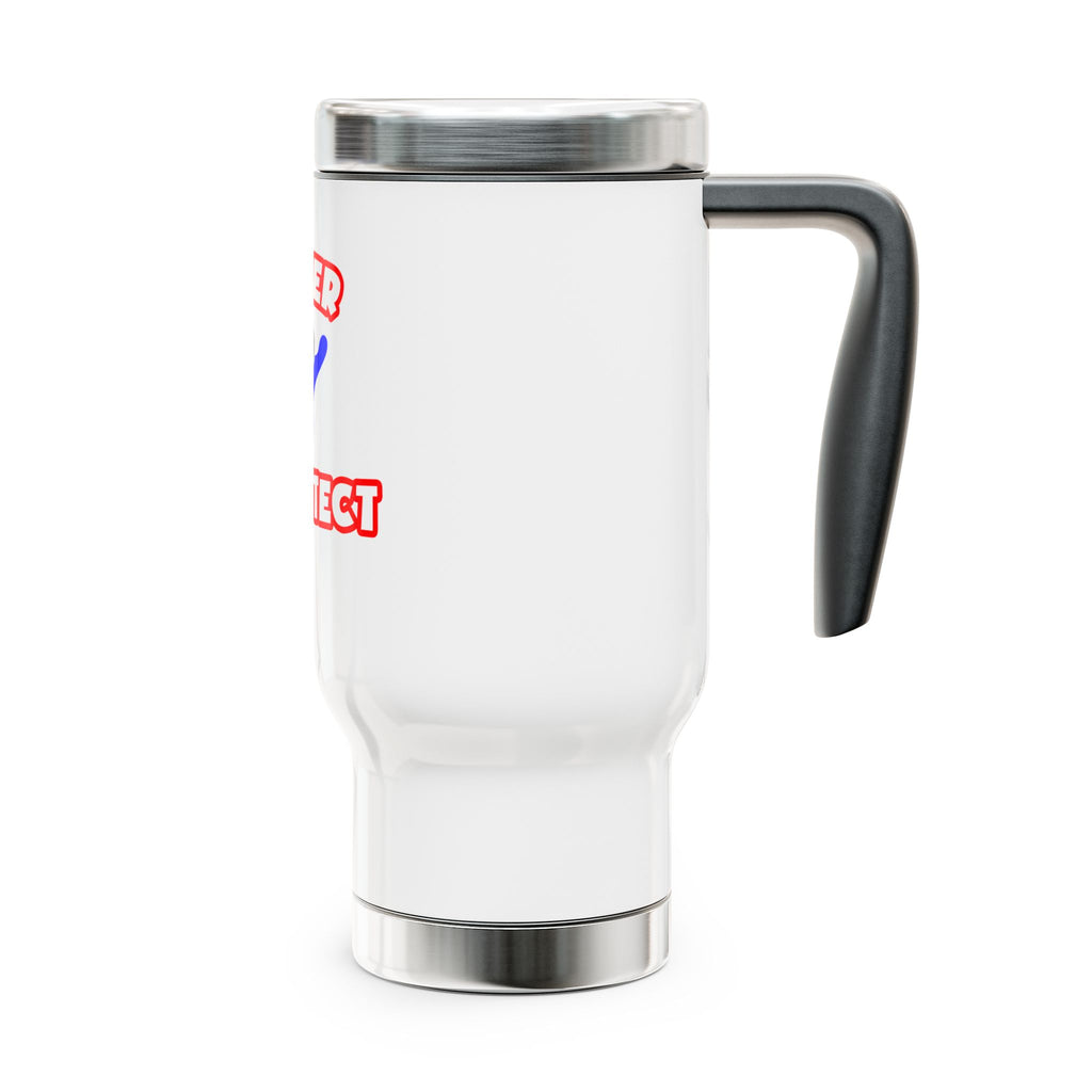 Super Architect - Stainless Steel Travel Mug with Handle, 14oz