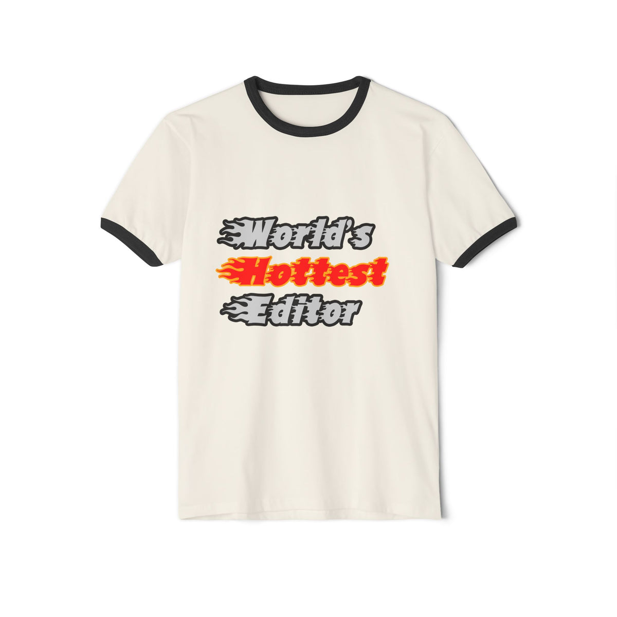 World's Hottest Editor - Unisex Cotton Ringer T-Shirt