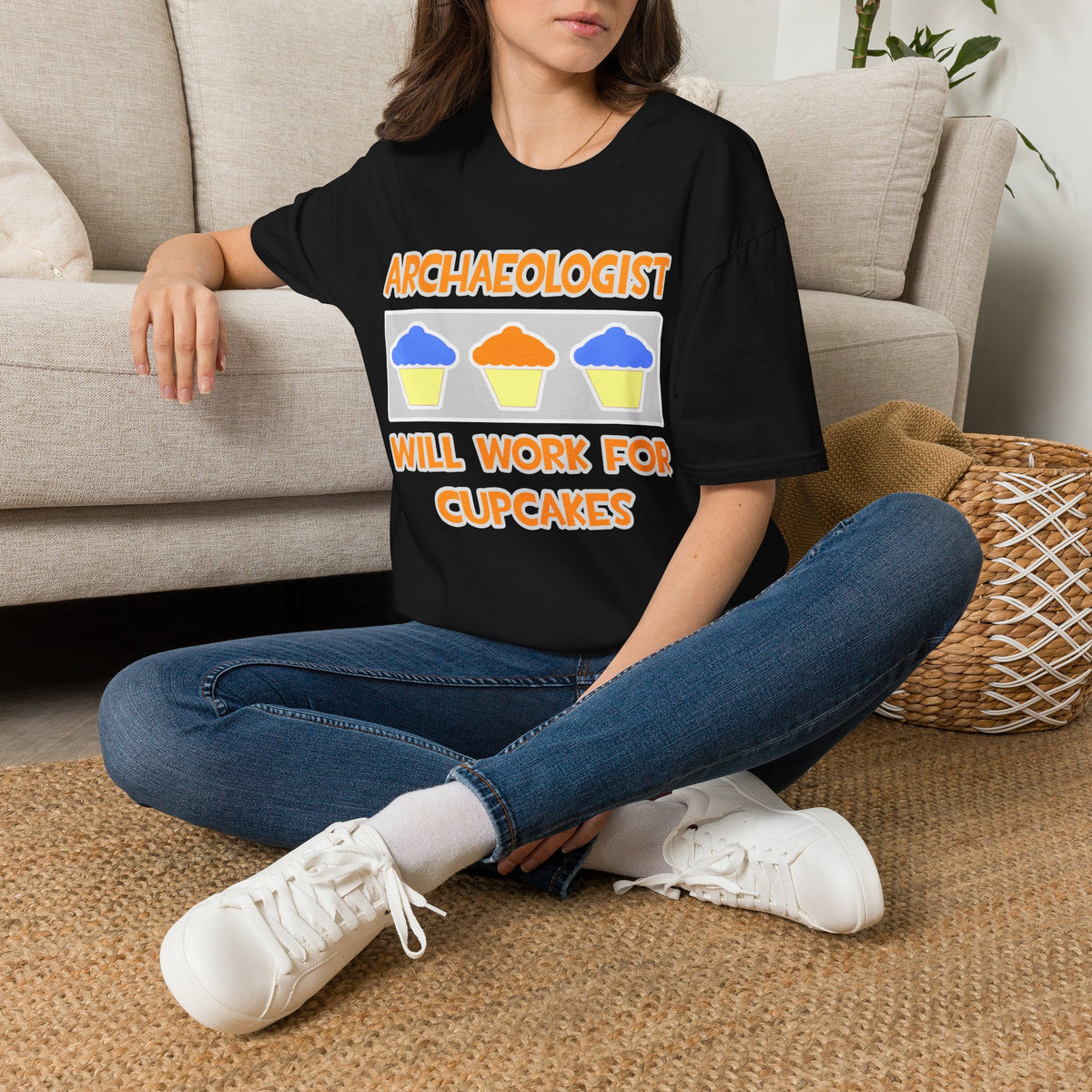 Archaeologist ... Will Work For Cupcakes - Unisex Softstyle T-Shirt