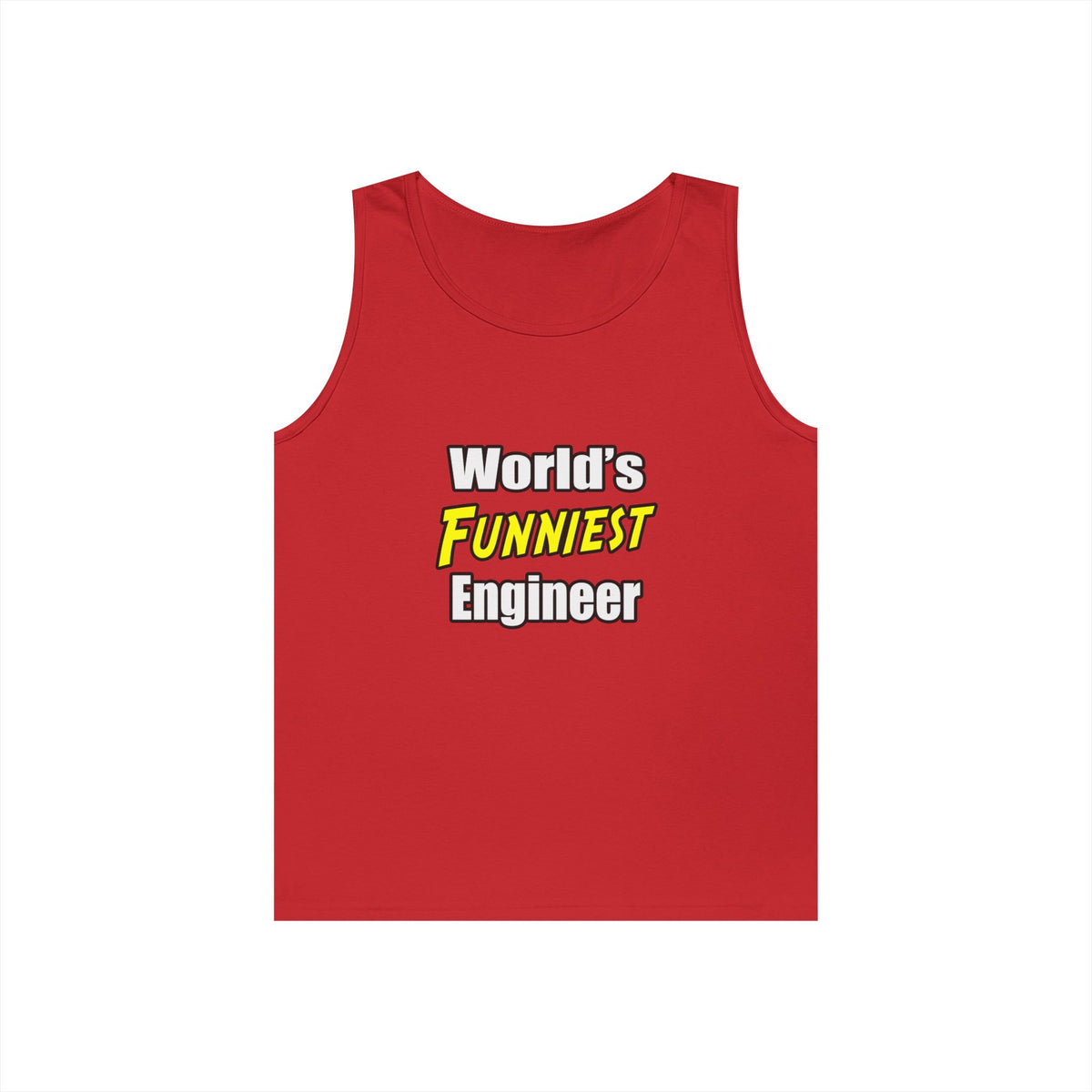 World's Funniest Engineer - Unisex Heavy Cotton Tank Top