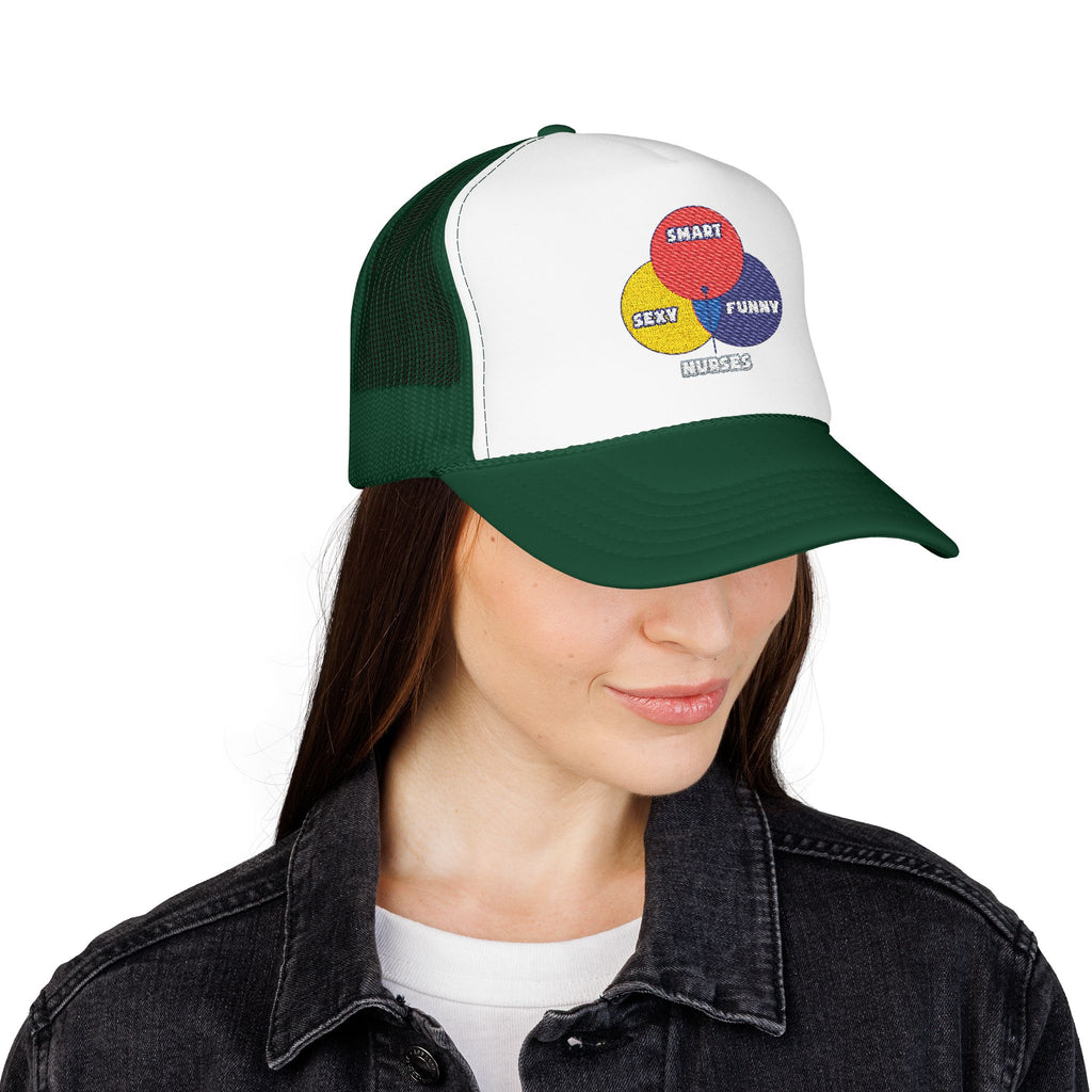 Venn Diagram .. Nurses - Foam Trucker Hat