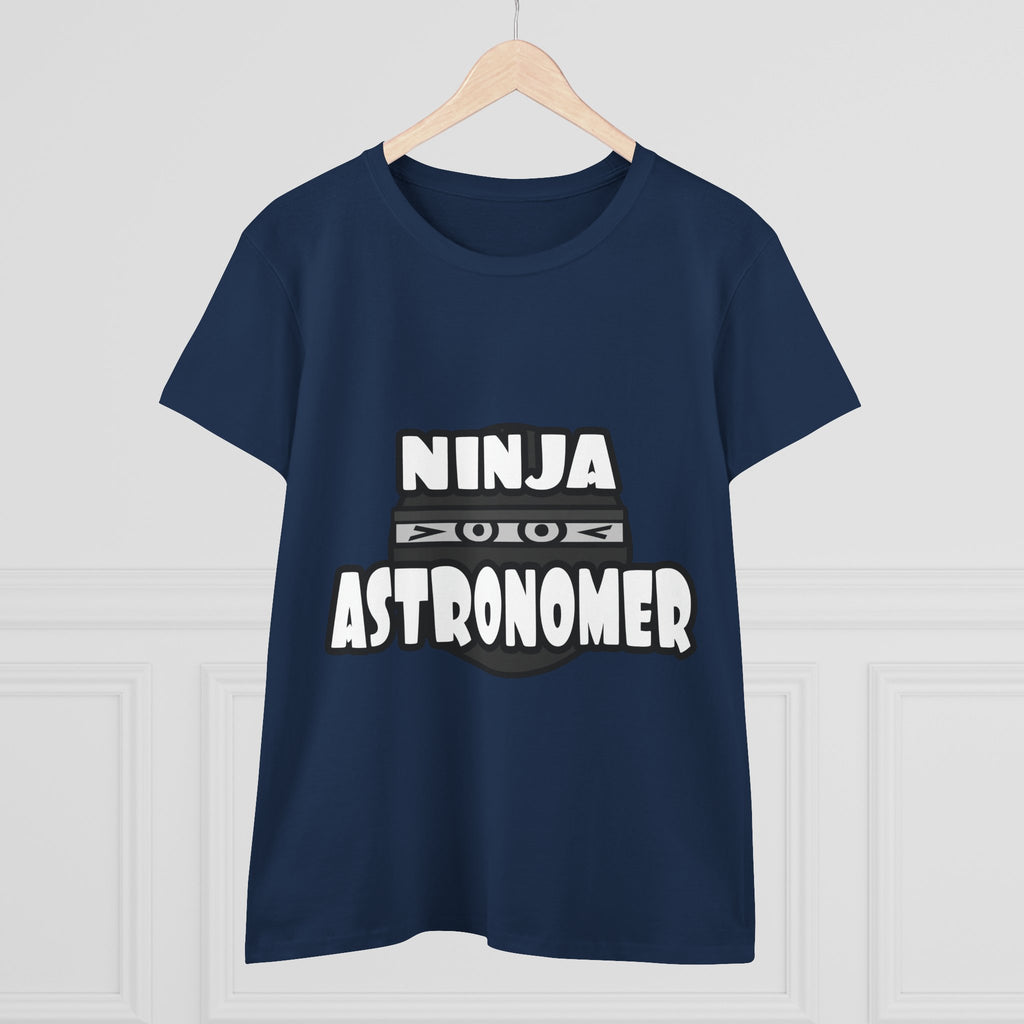 Ninja Astronomer - Women's Midweight Cotton Tee