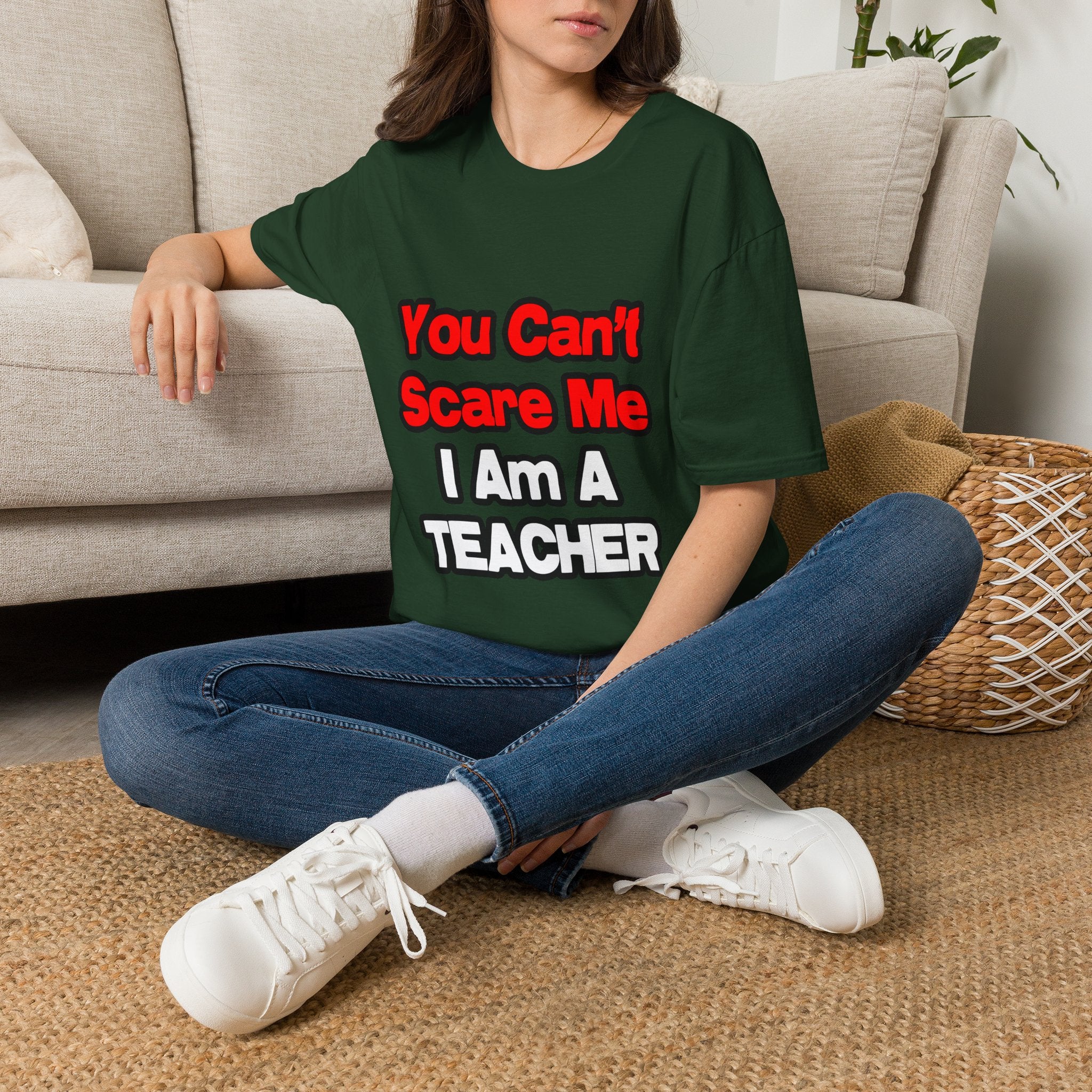 You Can't Scare Me...Teacher - Unisex Softstyle T-Shirt