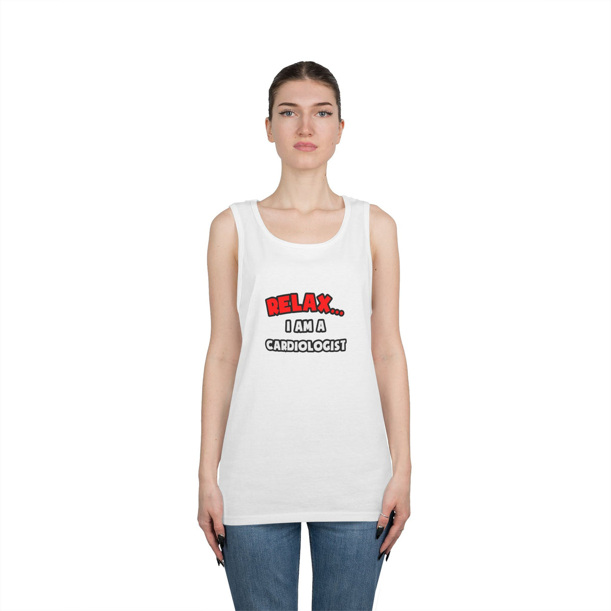 Relax ... I Am a Cardiologist - Unisex Heavy Cotton Tank Top