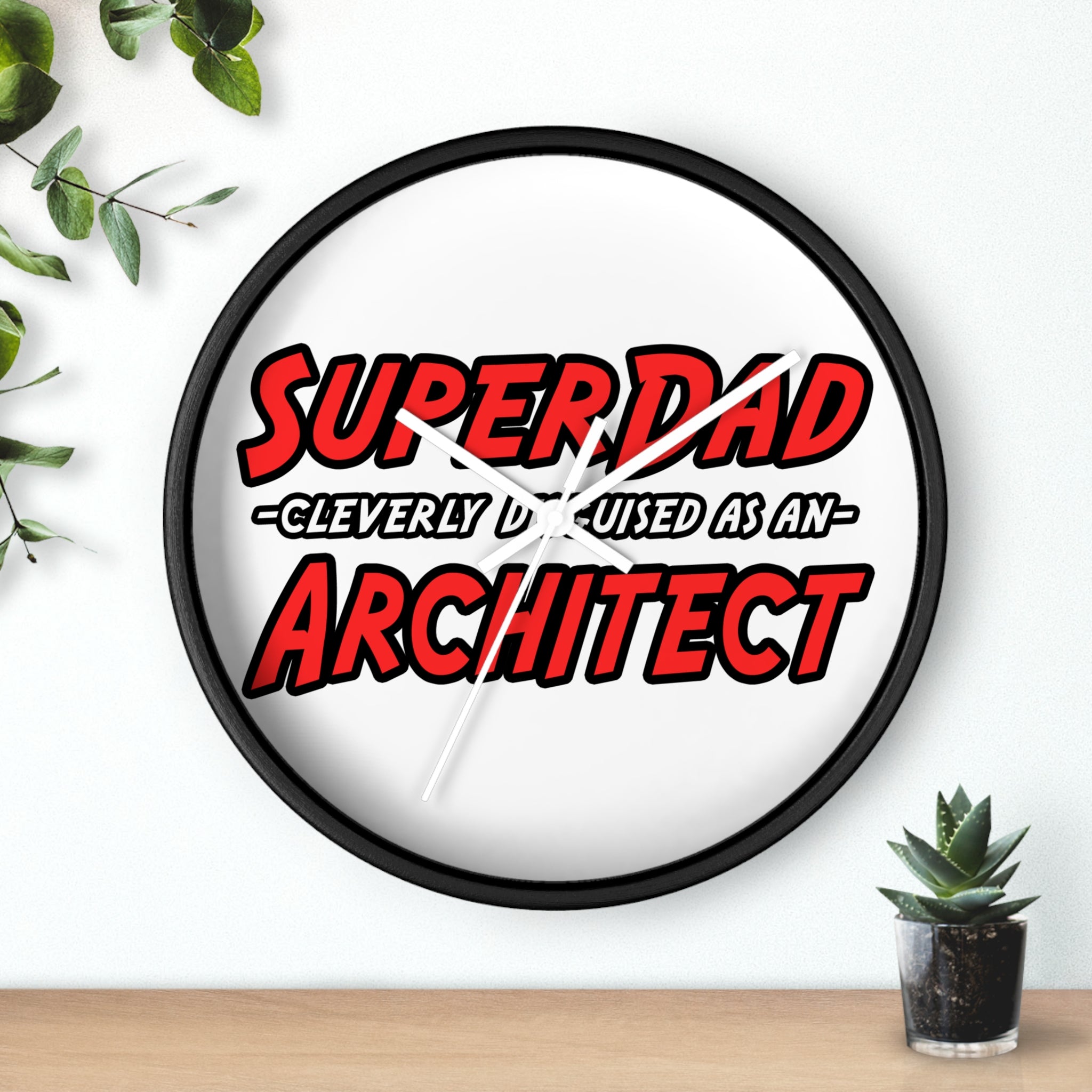 SuperDad...Architect - Wall Clock
