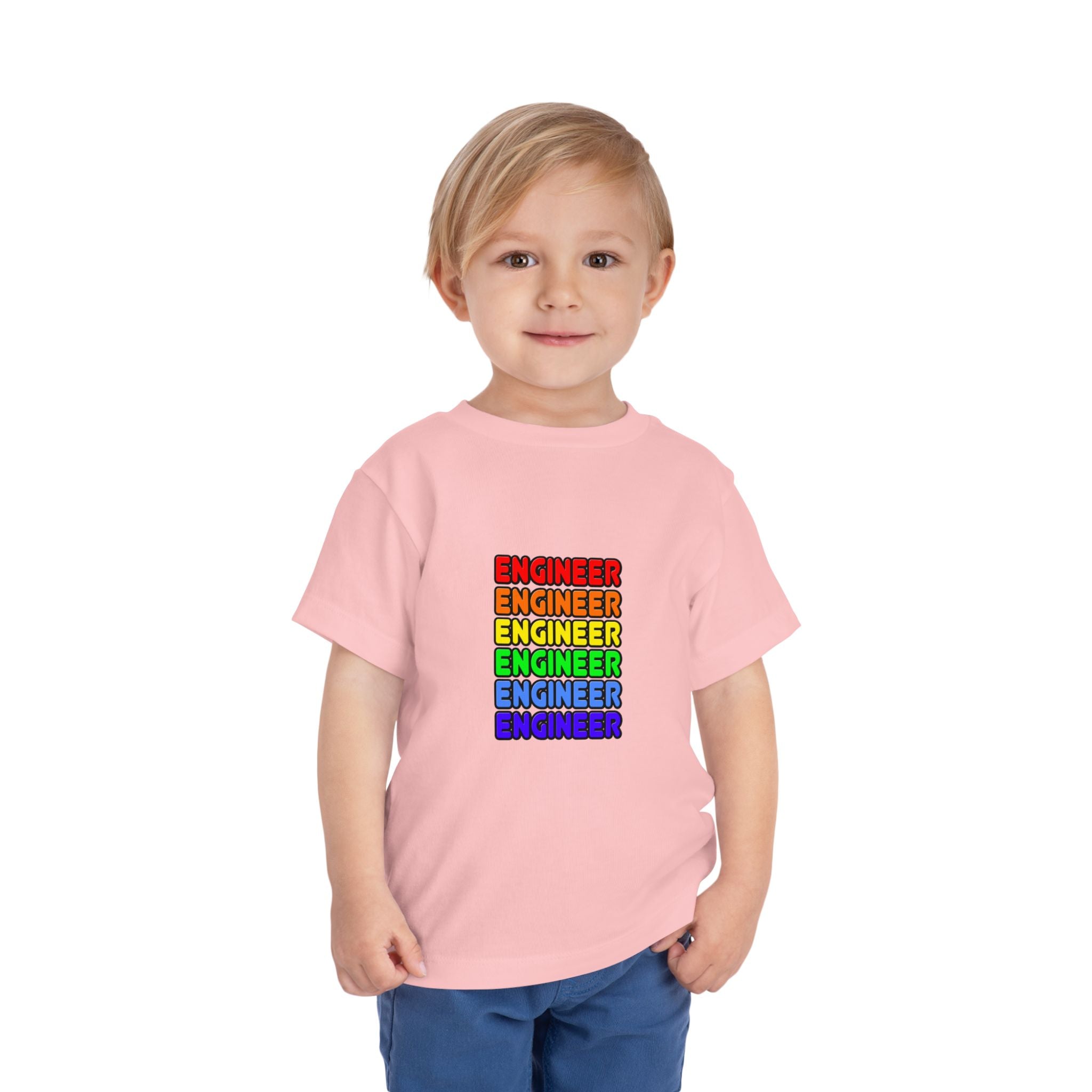Rainbow Engineer - Toddler Short Sleeve Tee