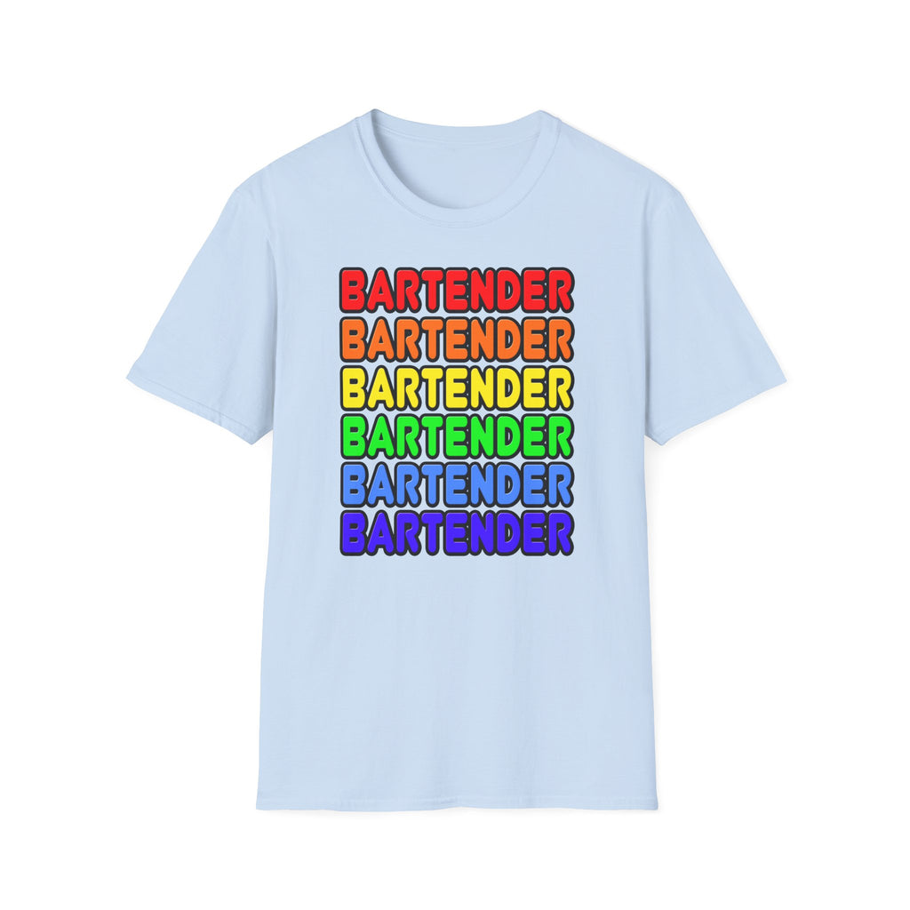 Rainbow Bartender - Unisex Softstyle T-Shirt