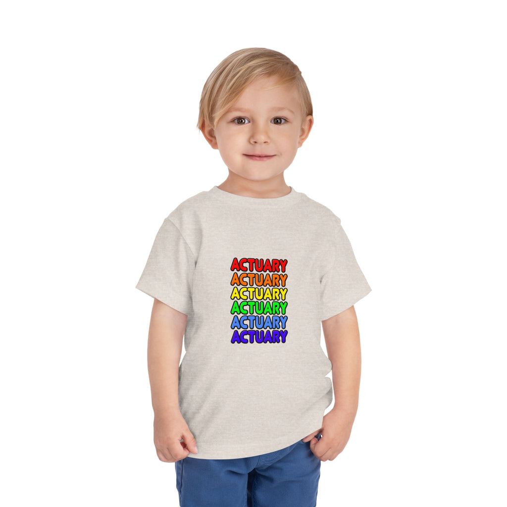 Rainbow Actuary - Toddler Short Sleeve Tee