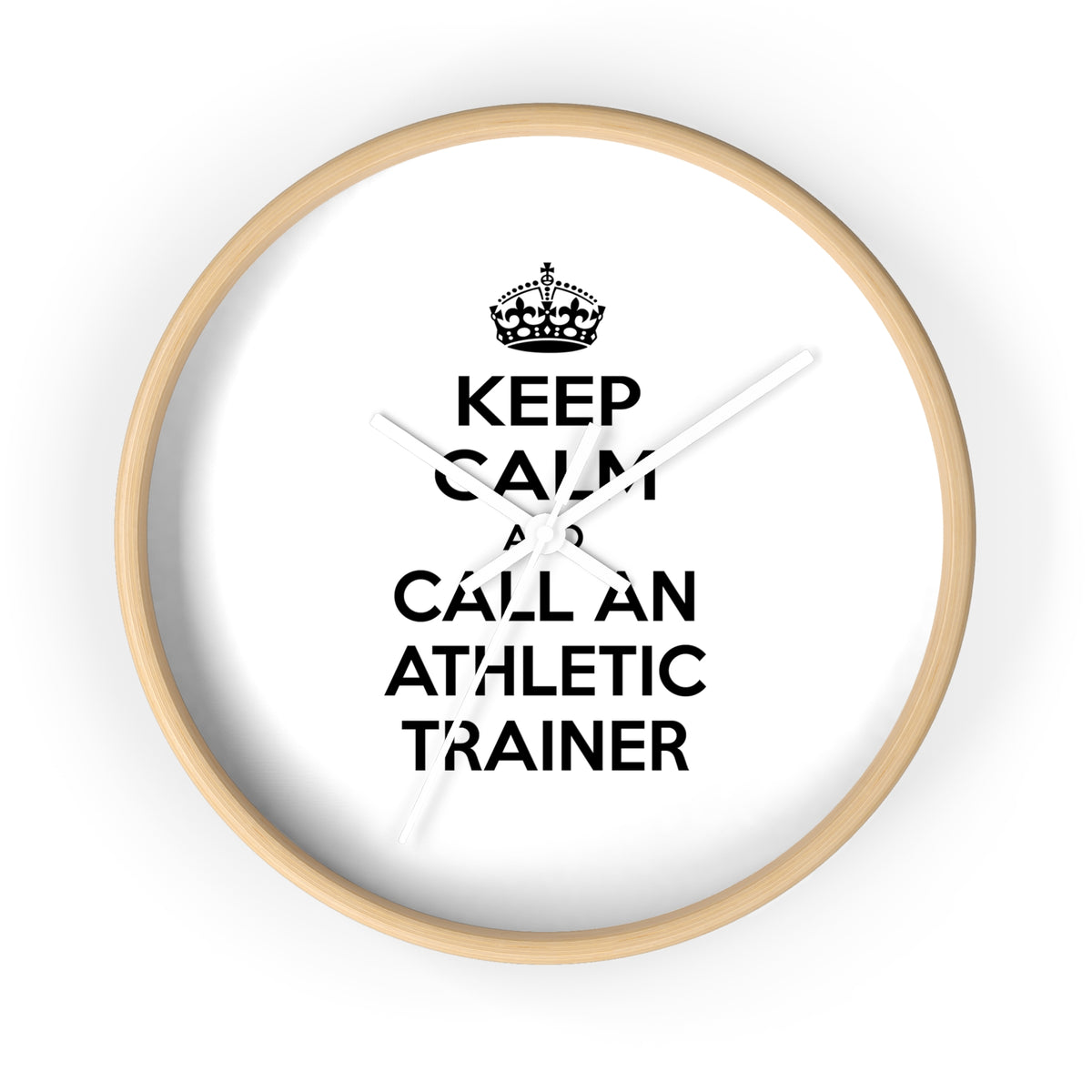 Keep Calm and Call an Athletic Trainer - Wall Clock
