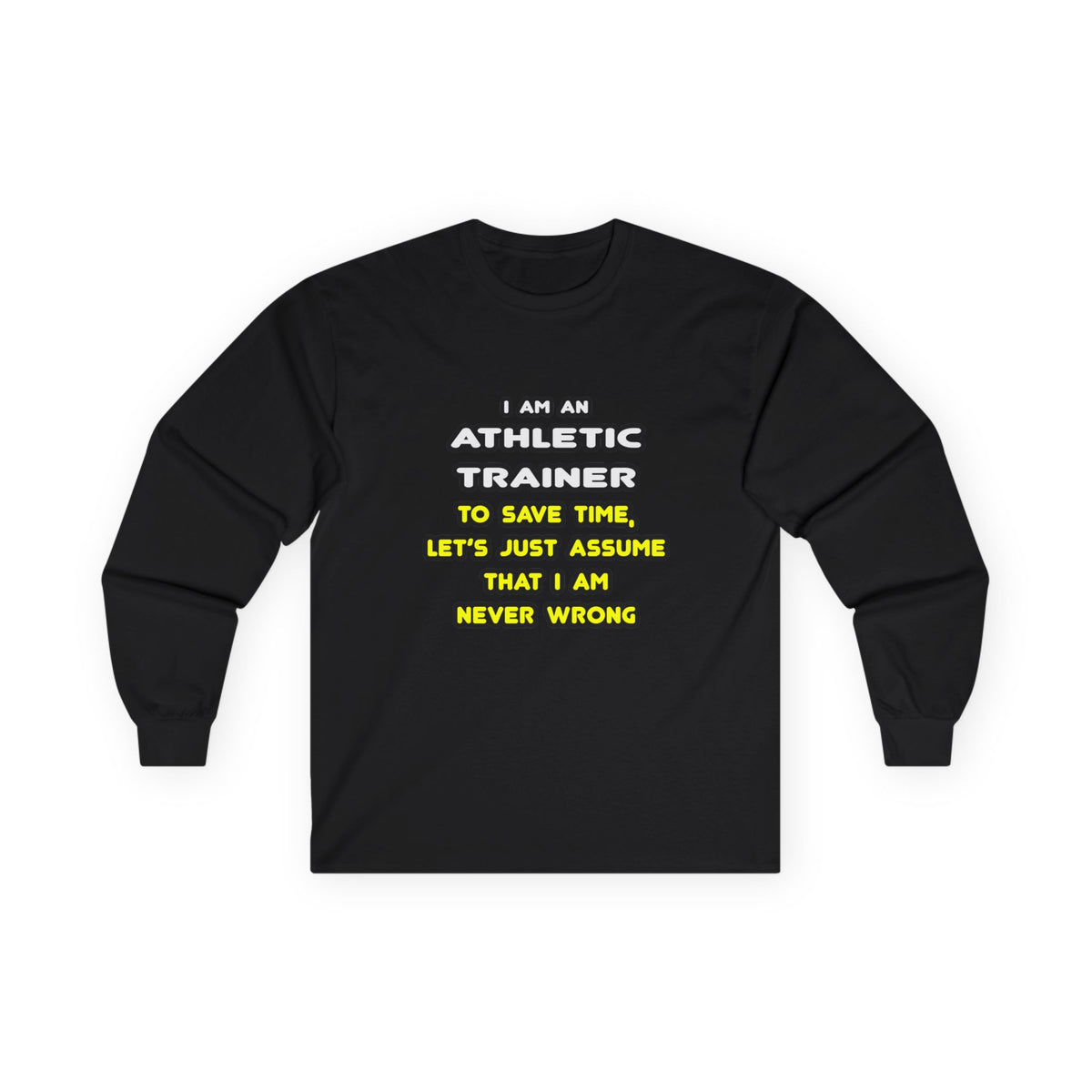 Funny Athletic Trainer T Shirts - Unisex Ultra Cotton Long Sleeve Tee
