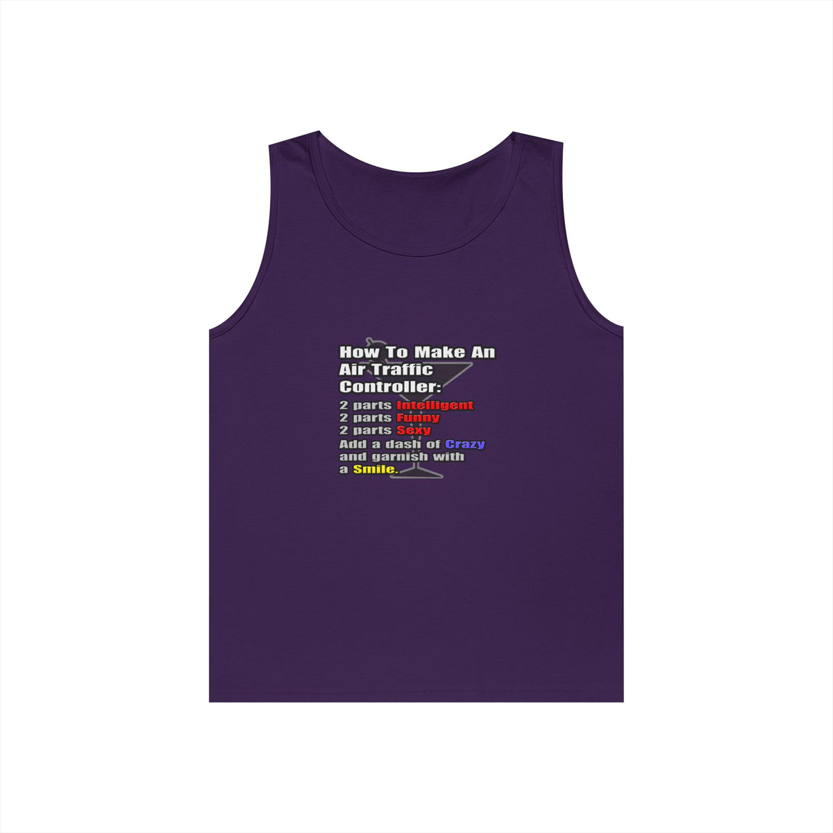 How To Make an Air Traffic Controller - Unisex Heavy Cotton Tank Top