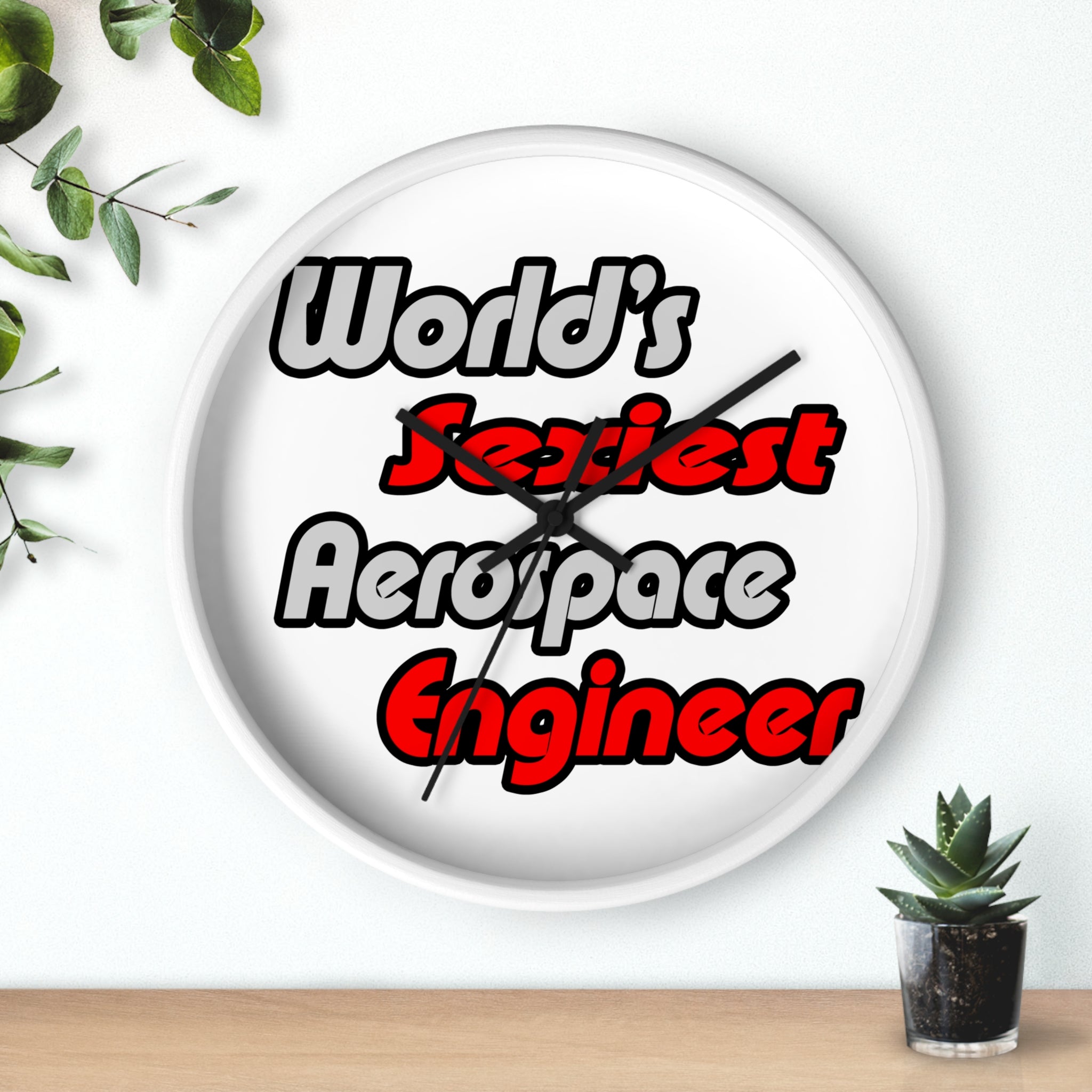 World's Sexiest Aerospace Engineer - Wall Clock