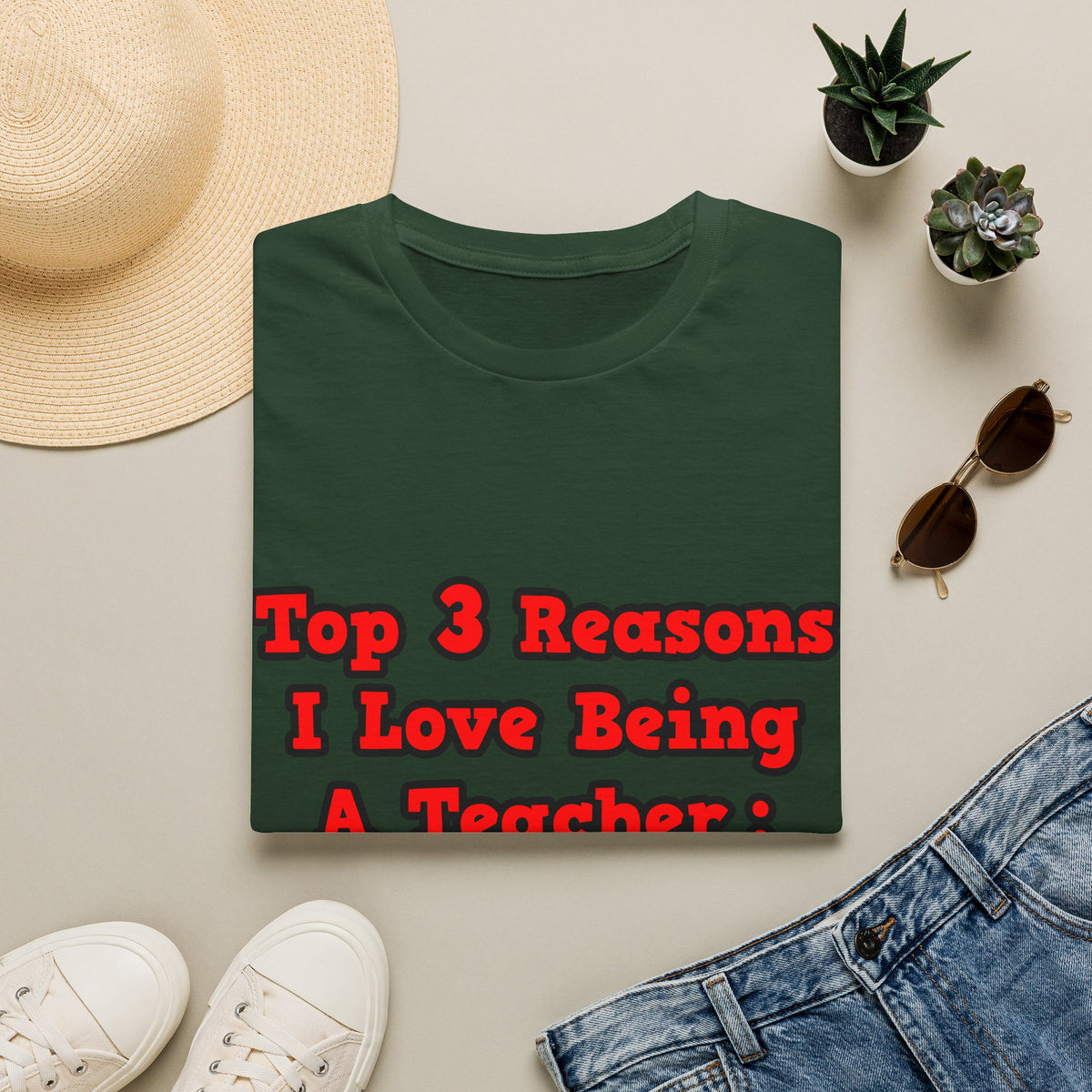 3 Reasons I Love Being a Teacher - Unisex Softstyle T-Shirt