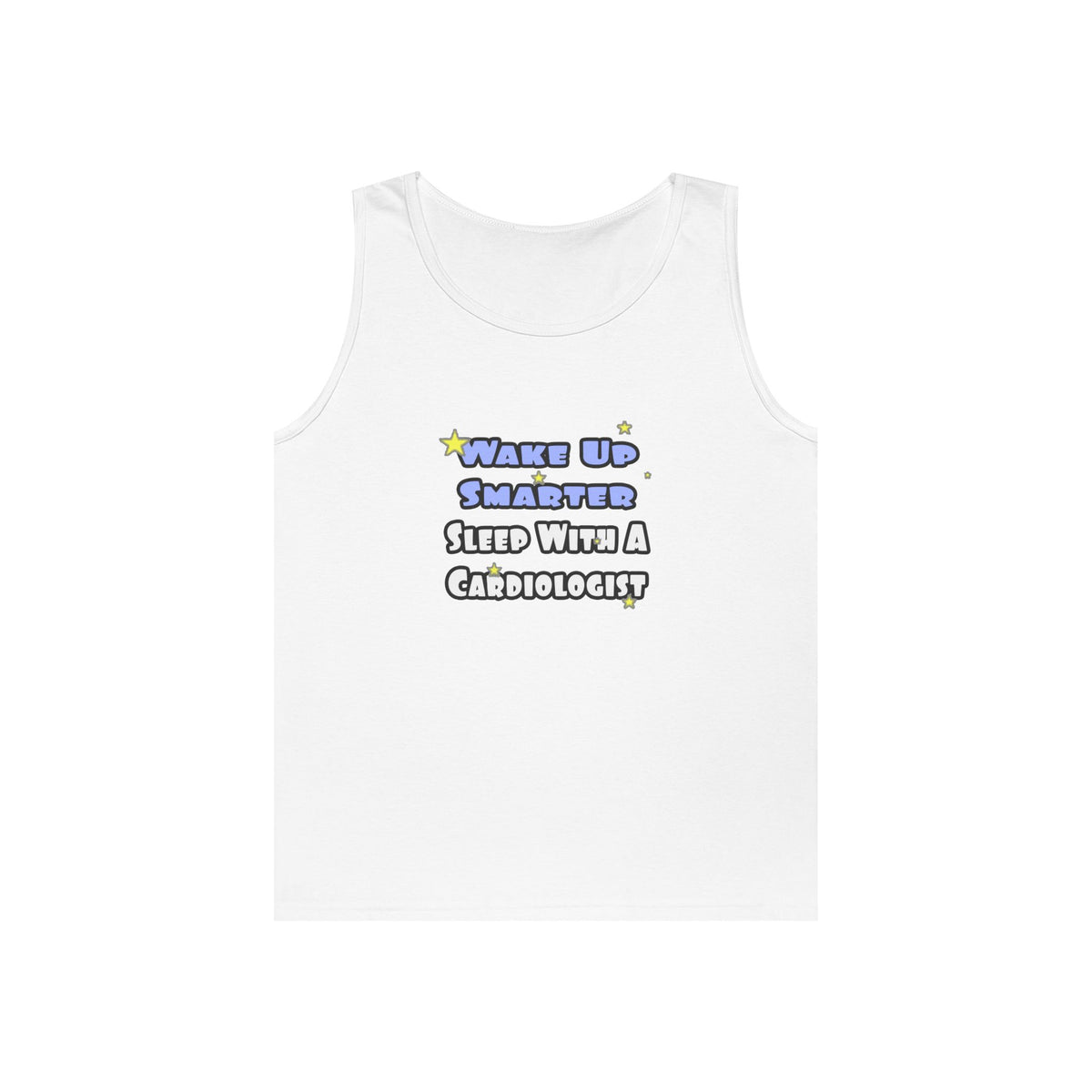 Wake Up Smarter...Sleep With a Cardiologist - Unisex Heavy Cotton Tank Top