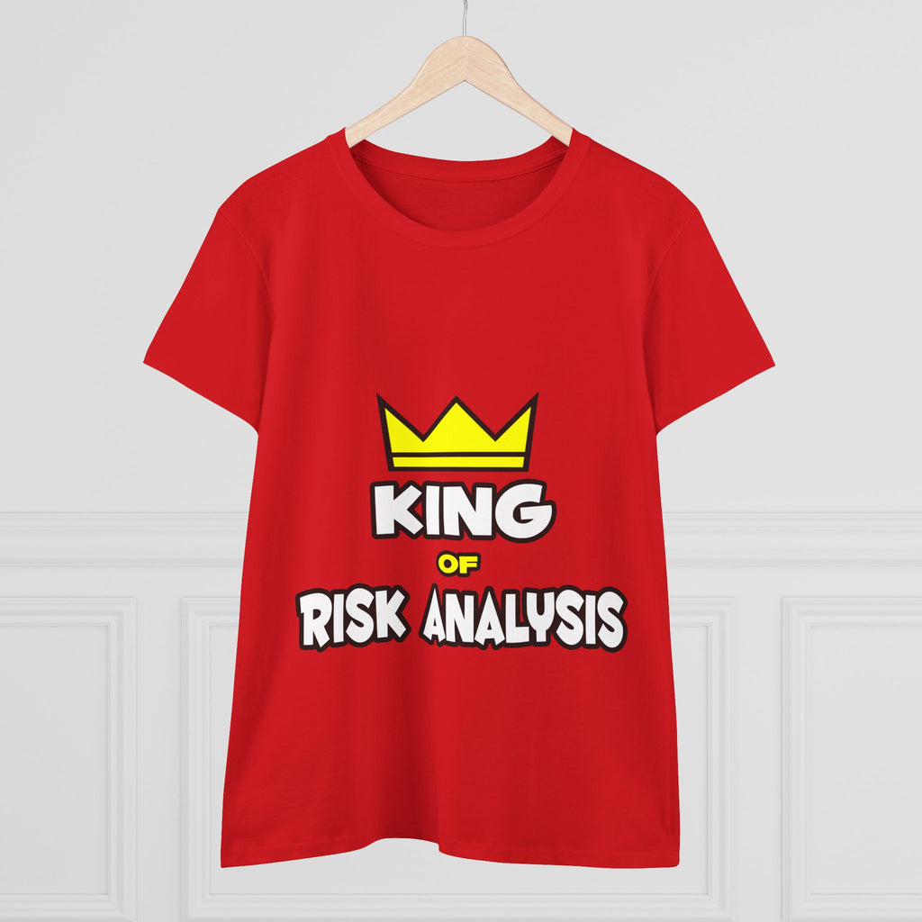 King of Risk Analysis - Women's Midweight Cotton Tee