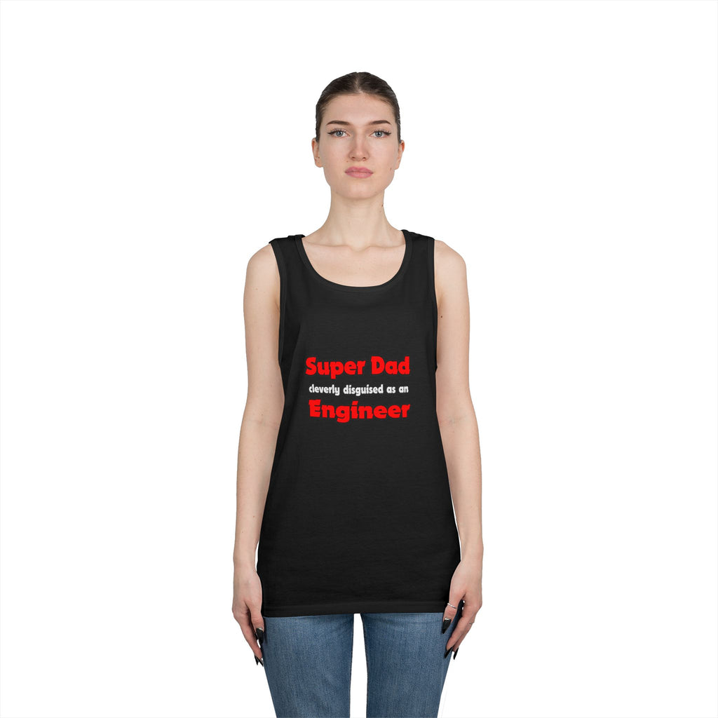 Super Dad ... Engineer - Unisex Heavy Cotton Tank Top