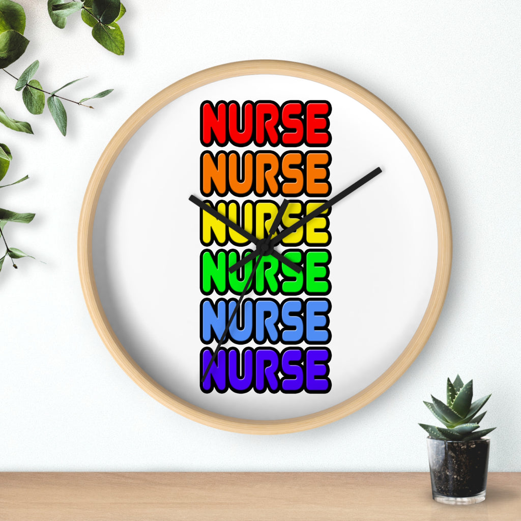 Rainbow Nurse - Wall Clock