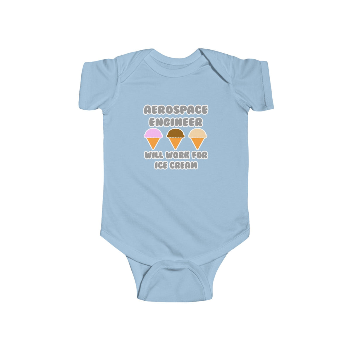 Aerospace Engineer ... Will Work For Ice Cream - Infant Fine Jersey Bodysuit