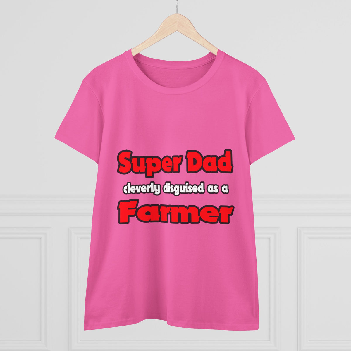 Super Dad ... Farmer - Women's Midweight Cotton Tee