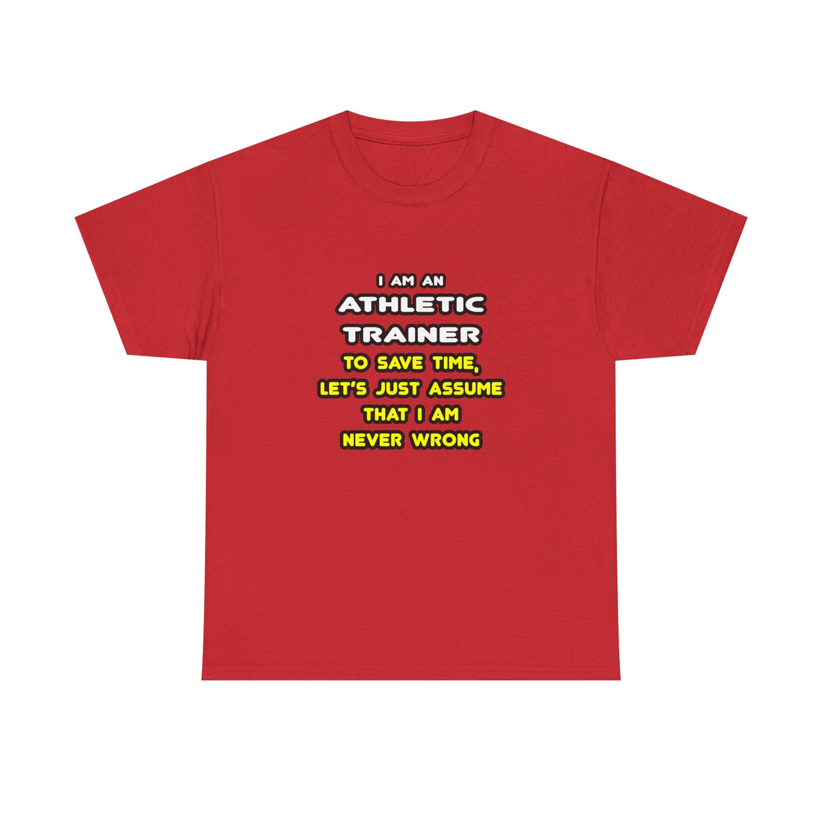 Funny Athletic Trainer T Shirts - Unisex Heavy Cotton Tee