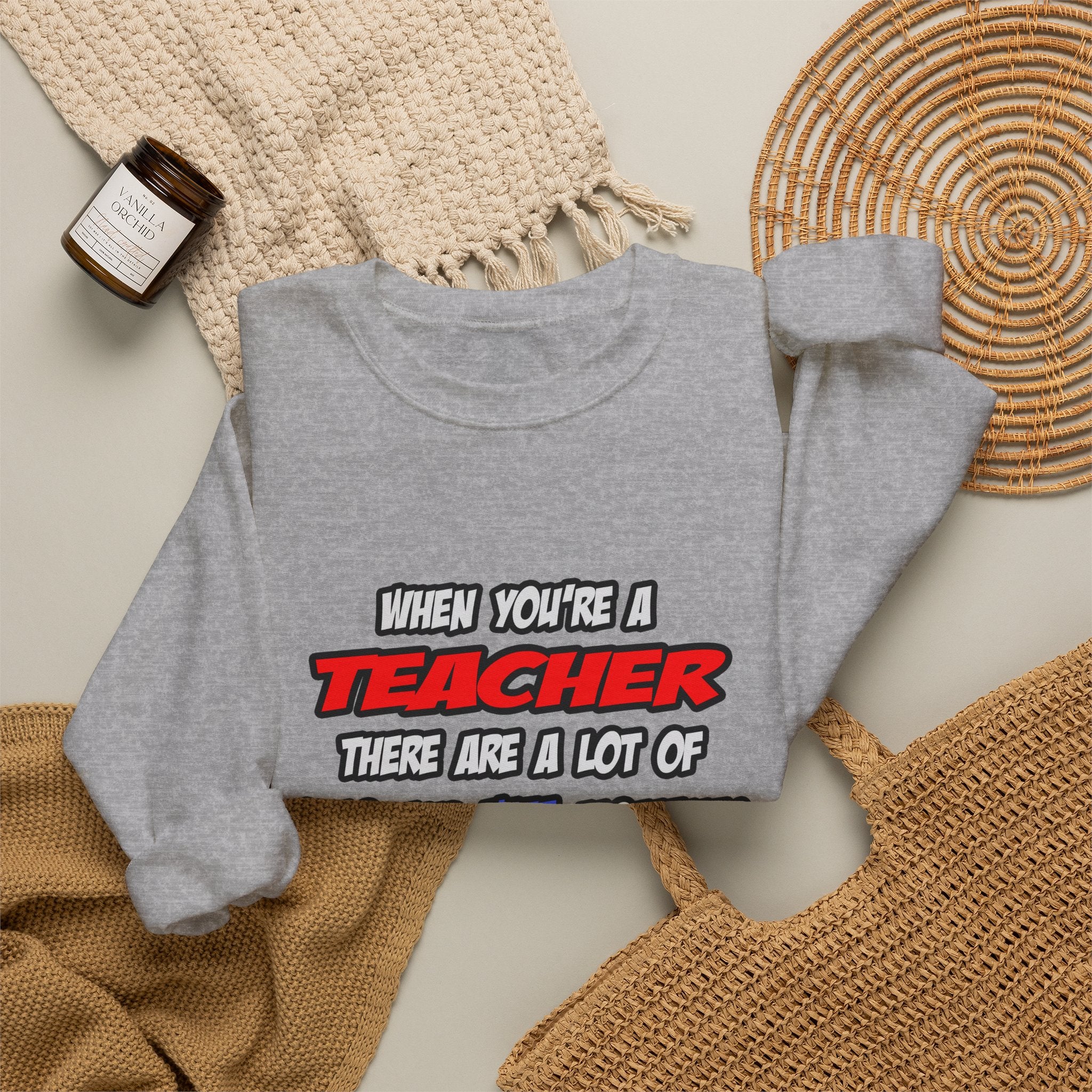 Teacher .. OMG WTF LOL - Unisex Heavy Blend™ Crewneck Sweatshirt