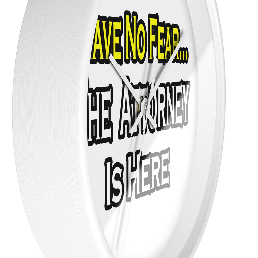 No Fear Attorney - Wall Clock