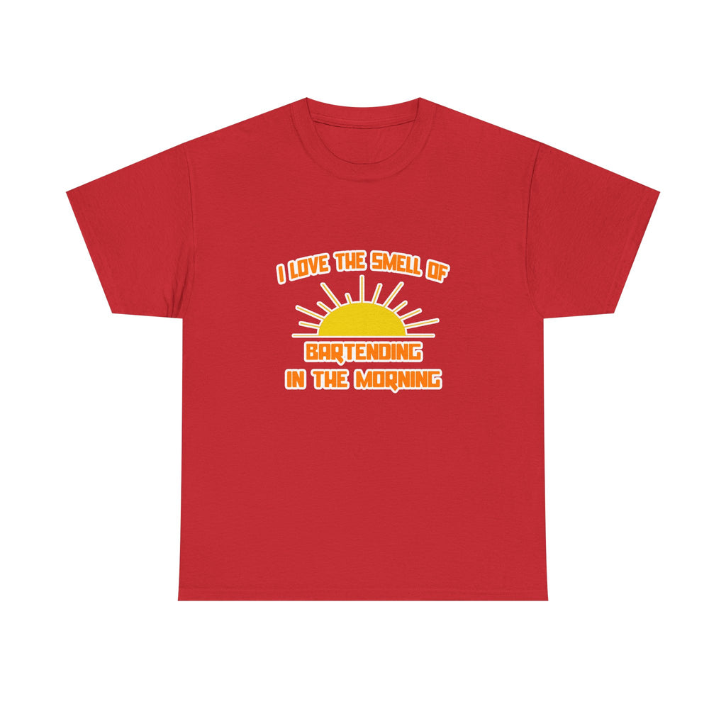 Smell of Bartending in the Morning - Unisex Heavy Cotton Tee