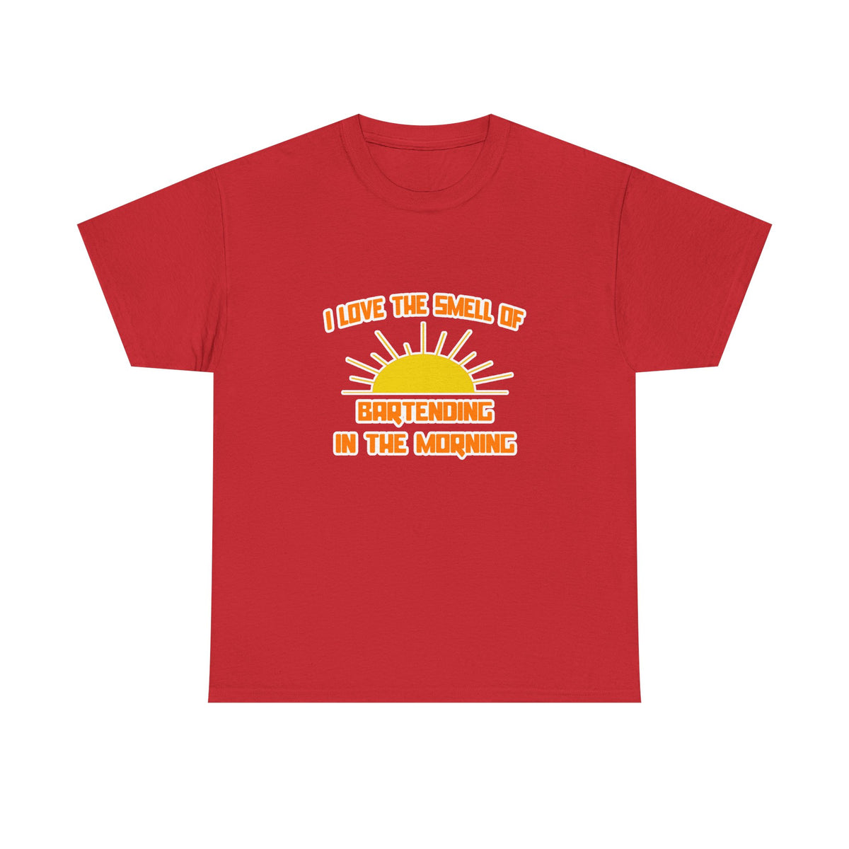 Smell of Bartending in the Morning - Unisex Heavy Cotton Tee