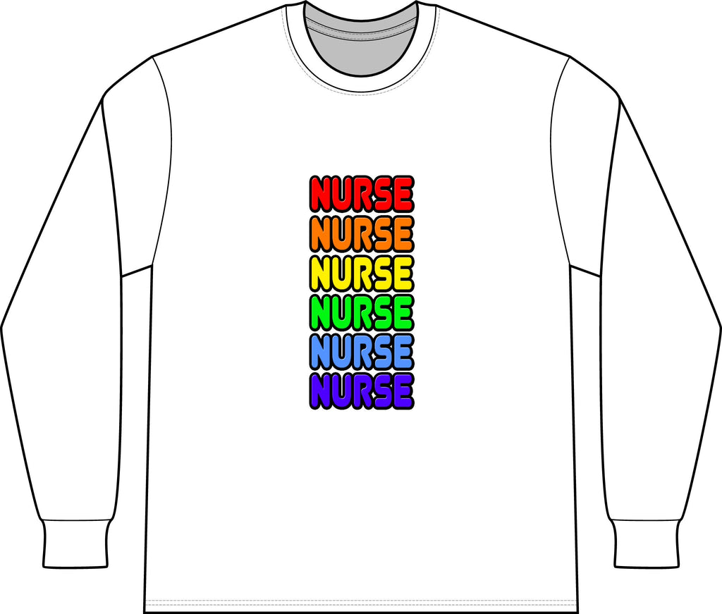 Rainbow Nurse - Unisex Long Sleeve T-Shirt
