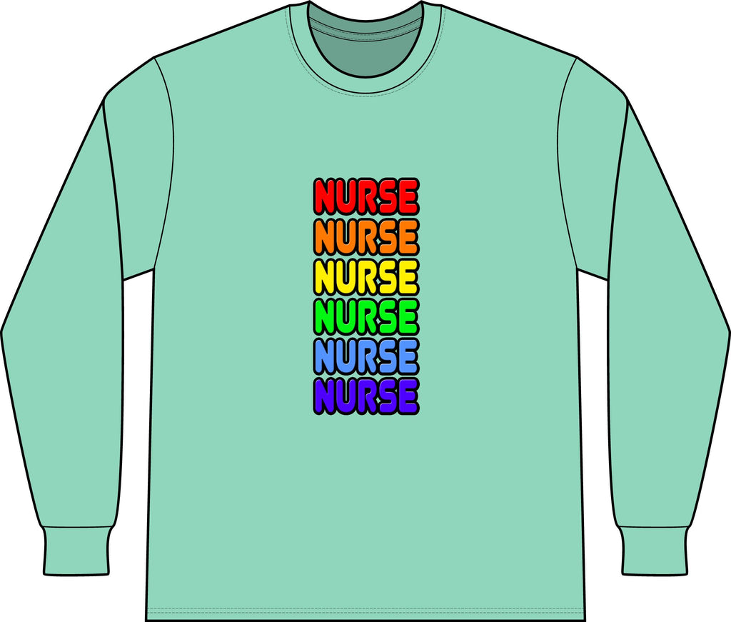 Rainbow Nurse - Unisex Long Sleeve T-Shirt