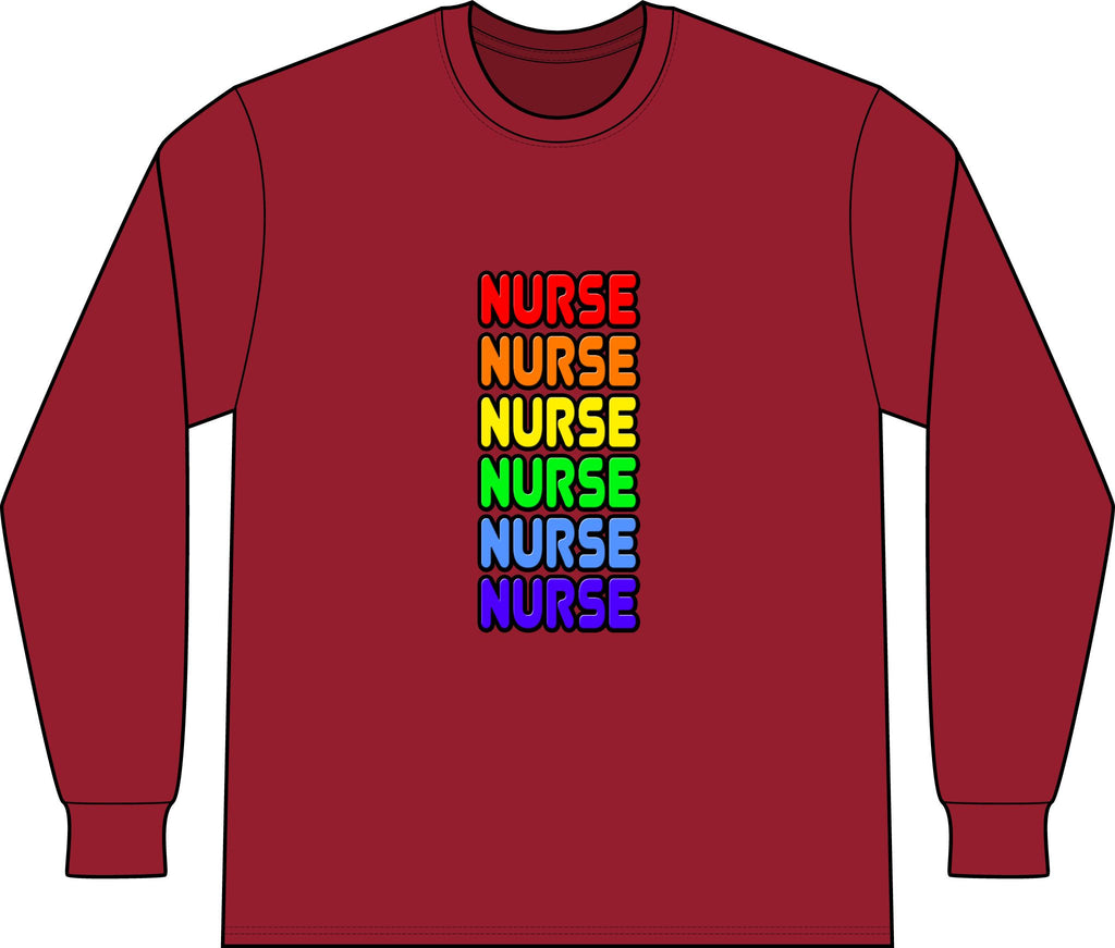 Rainbow Nurse - Unisex Long Sleeve T-Shirt