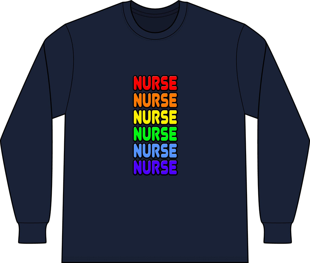 Rainbow Nurse - Unisex Long Sleeve T-Shirt
