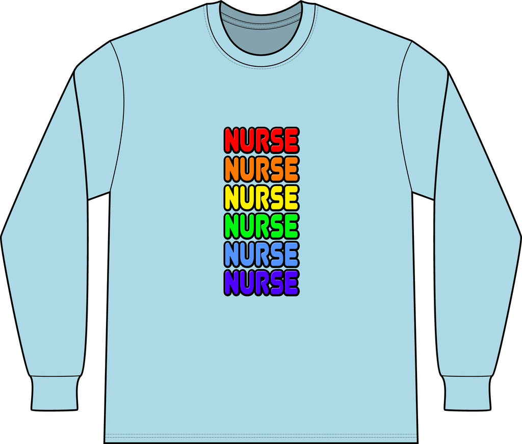 Rainbow Nurse - Unisex Long Sleeve T-Shirt