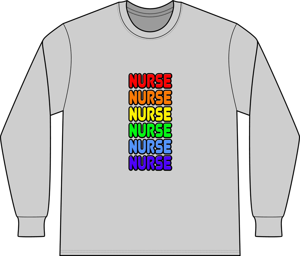 Rainbow Nurse - Unisex Long Sleeve T-Shirt