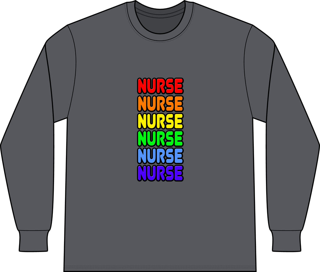 Rainbow Nurse - Unisex Long Sleeve T-Shirt